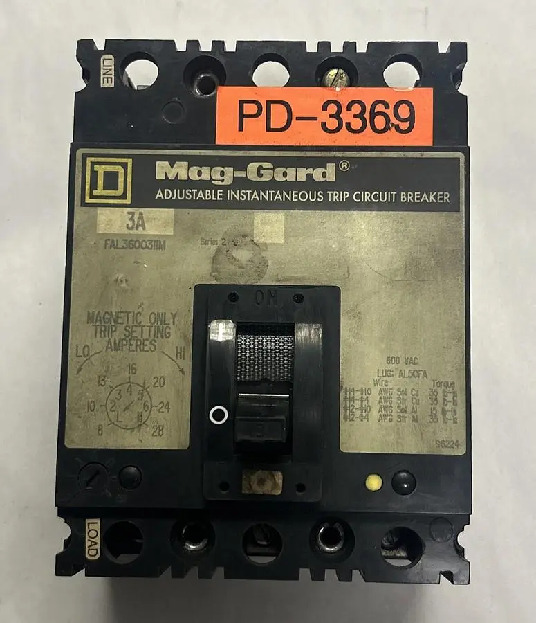 Used SQUARE D FAL36003IIM Miscellaneous Equipment (Electrical & Power) Ohio US | Surplus Asset Holdings #1240153