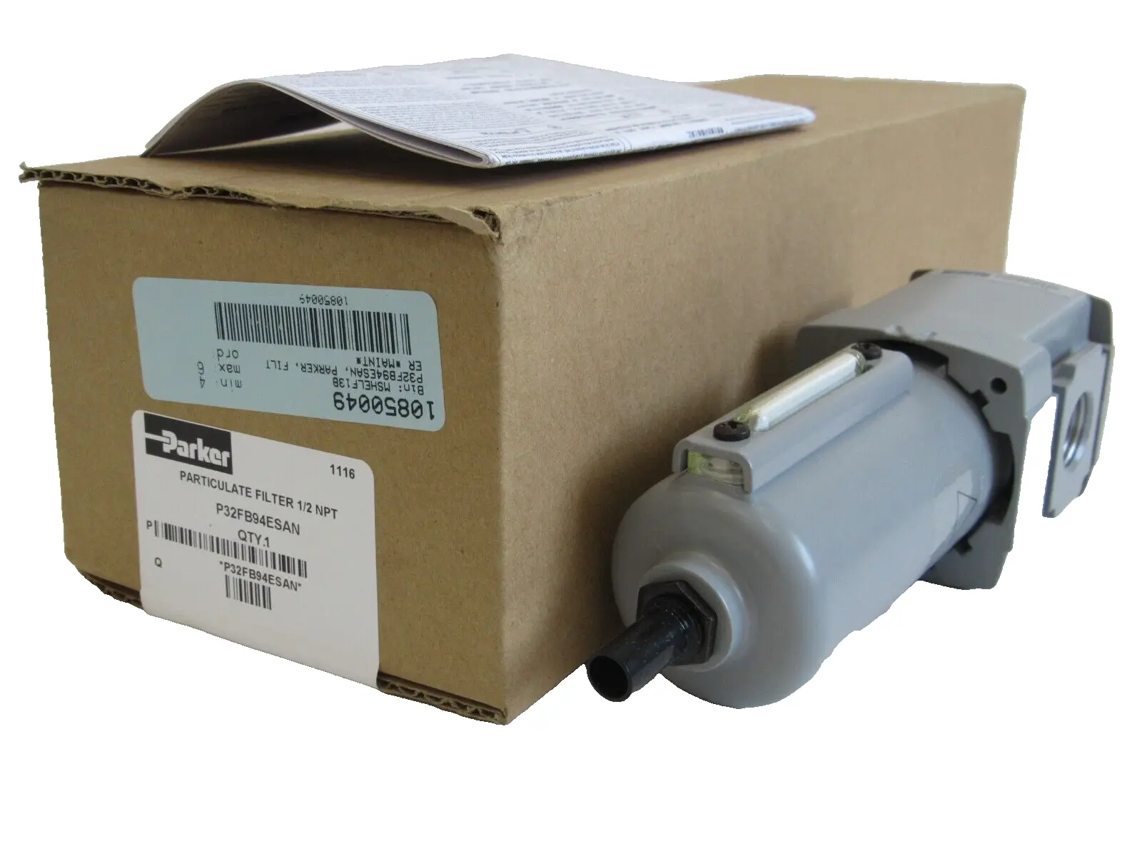 NEW PARKER P32FB94ESAN PARTICULATE FILTER 1/2 NPT