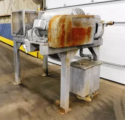 Bird 18 x 28 solid bowl decanter centrifuge, 304SS.