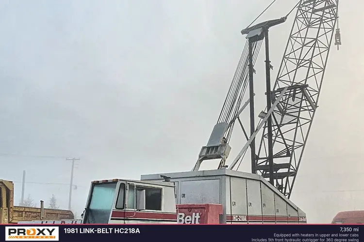 Used 1981 LINK-BELT HC218A Truck-Mounted Cranes Pennsylvania US | Proxy Equipment #1382877