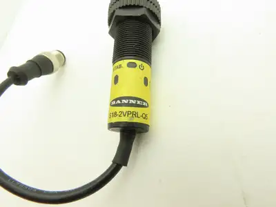 Banner S18-2VPRL-Q5 Photoeye Sensor Receiver 18mm 10-30VDC  Lot of 3