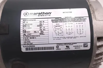 MARATHON 5K49DN4132 AC Motor 1/4 HP PH 3 1725 RPM #L-253