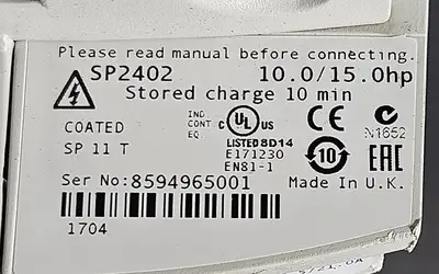 Emerson SP2402 Inverter 10.0/15.0 hp 380-480V 50-60Hz (BIN415)