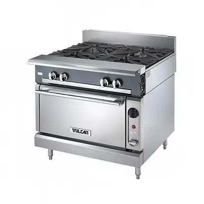 Vulcan VCBB36B 36" Gas Range W/ Full Charbroiler & Storage Base, Natural Gas