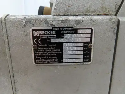 Used BECKER _UNKNOWN_ Vacuum Pumps Indiana US | Arrow Industrial #1367433