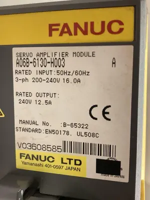Used FANUC A06B-6130-H003 Industrial Controls Ohio US | Surplus Asset Holdings #1262386