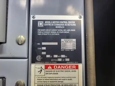 USED SQUARE D MODEL 6