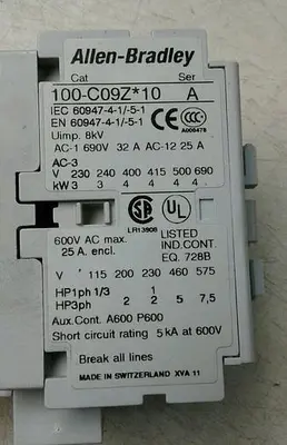 USED ALLEN-BRADLEY 100 C09Z10