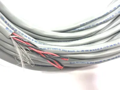 USED BELDEN HIGH PERFORM INSTR. CABLE, 3 PR #22 STR TC, PVC INS E2