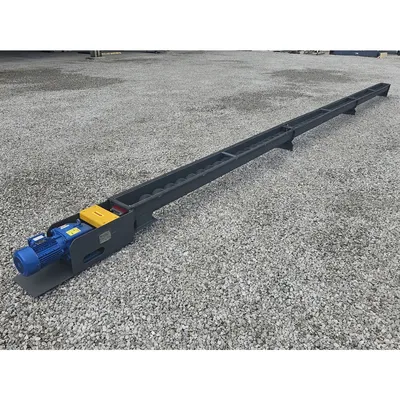 New 6" X 30 ft Miteck Carbon Steel Industrial Screw Auger Conveyor