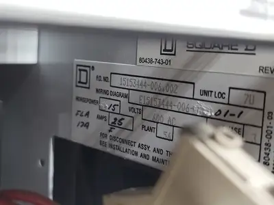 USED SQUARE D MODEL 6
