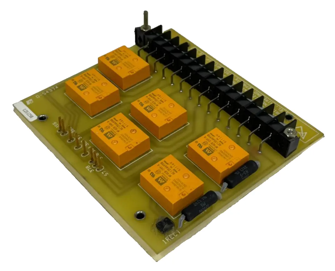 USED RELIANCE ELECTRIC 0-54374 RELAY CONTROL CARD 054374
