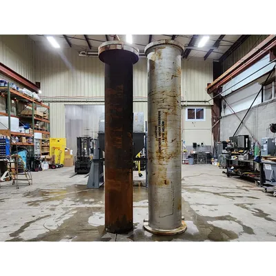 Used Ametek Whitlock 24" Dia X 10'-6" Chlorine / Helium Gas Vaporizer Exchanger