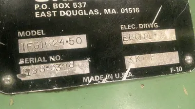 Used GRANUTEC 1FG1624-50 Granulators Missouri US | MICHAM2813 INC #1516677