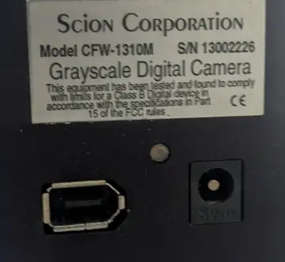 Ultra-Lum Ultraviolet Transilluminator w/ Scion FireWire Digital Camera + Lens