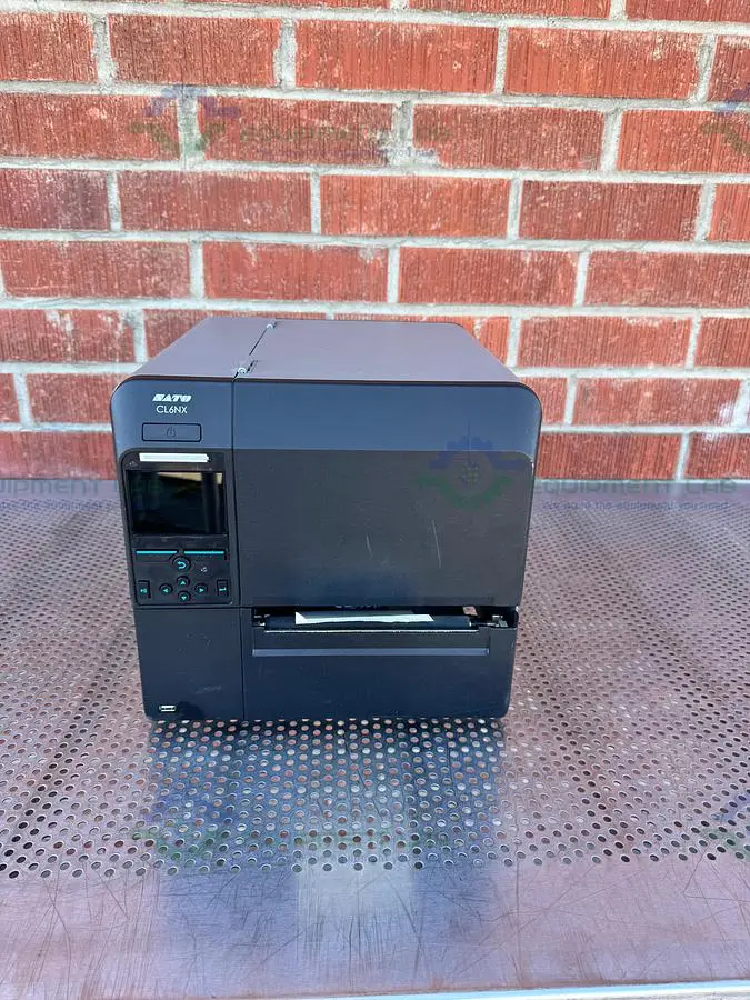 USED SATO CL6NX THERMAL BARCODE LABEL PRINTER 100-240V, 50-60 HZ