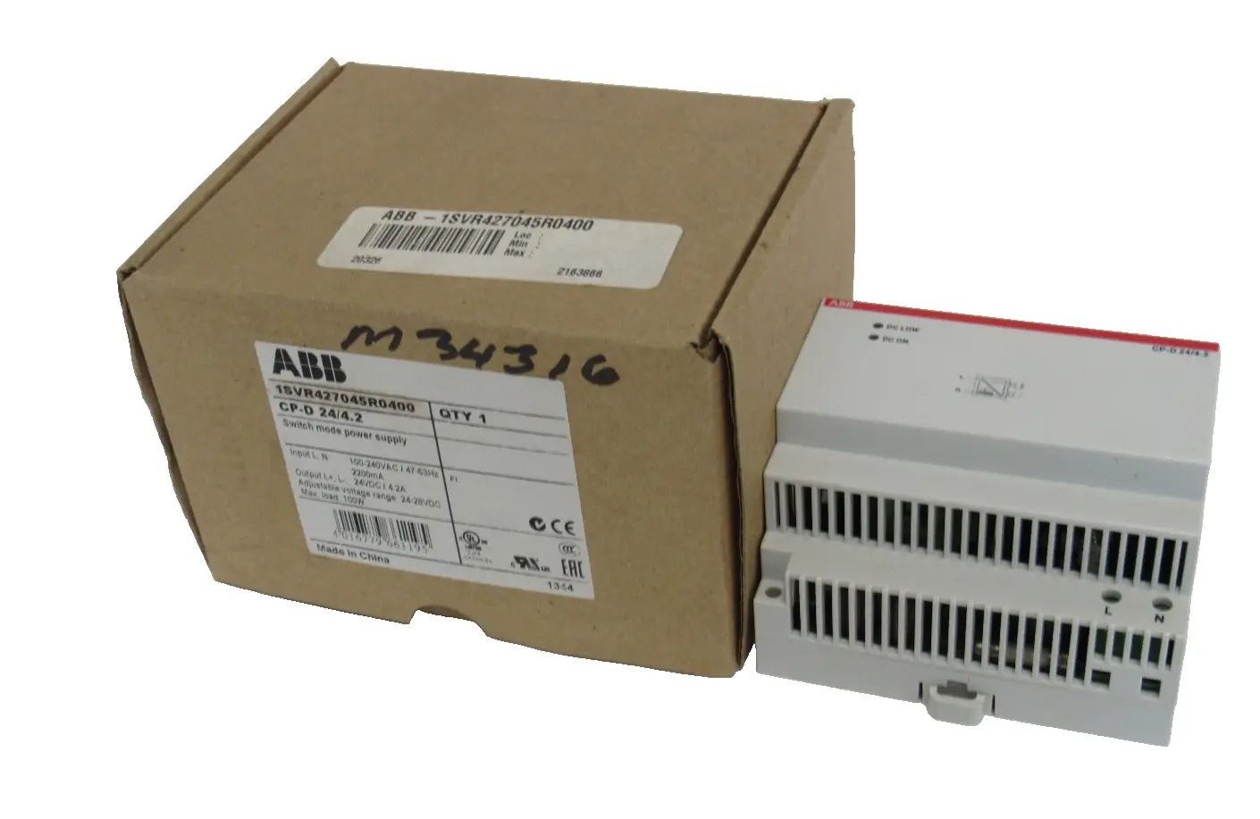 NEW ABB 1SVR427045R0400 POWER SUPPLY CP-D 24/4.2