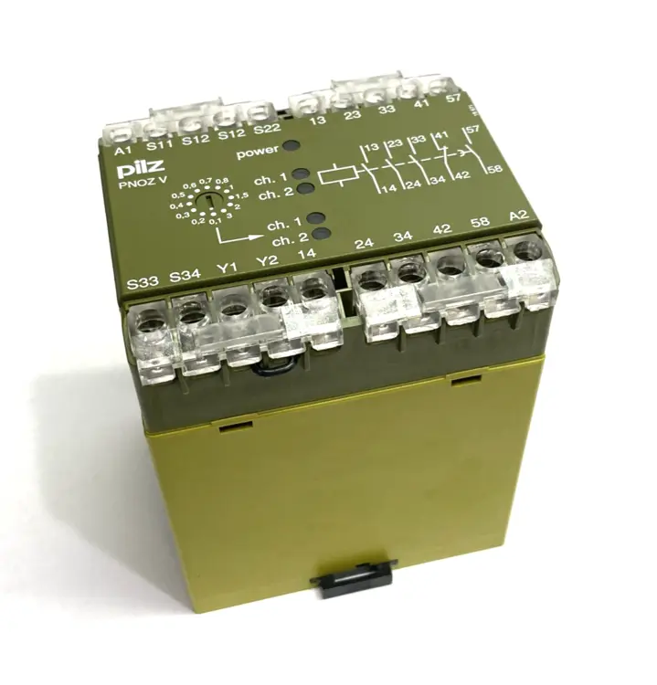 Used Pilz Safety Relay 2-Channels PNOZ V 3 s 24 V DC Relays & Switches Michigan US | Maverick Industrial Sales #1401884