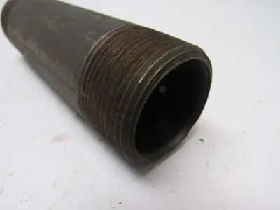 1-1/4" X  5-1/2" Black Pipe Nipple Lot of 12
