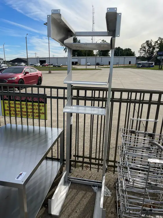 Used Falcon Restaurant Supply Used 22"X24"X75" Stainless Steel Server Rack Electronic Equipment Shelves - SS258 Racks/Shelving Illinois US | Falcon Restaurant Supply #1375900