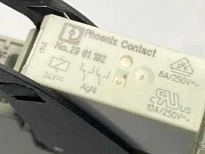 USED PHOENIX CONTACT RELAY 2961192 W/ WEIDMULLER 8536691001