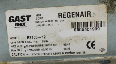 USED GAST R3105-12
