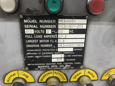 USED MARVEL MANUFACTURING MSIW66S