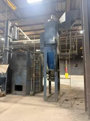 Used WHEELABRATOR 84" TABLE Table Shot Blaster (Turntable) Pennsylvania US | Shot Blasting Equipment #1459810