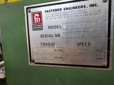 FASTENER ENGINEERS DTHA-03-20 In-Line Wire Drawers | Barbarotto Int'l Sales Corp (3)