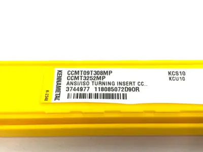 NEW KENNAMETAL SCREW-ON POSITIVE INSERT CCMT09T308MP