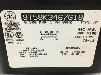 USED GENERAL ELECTRIC / GE 9T58K3467G18