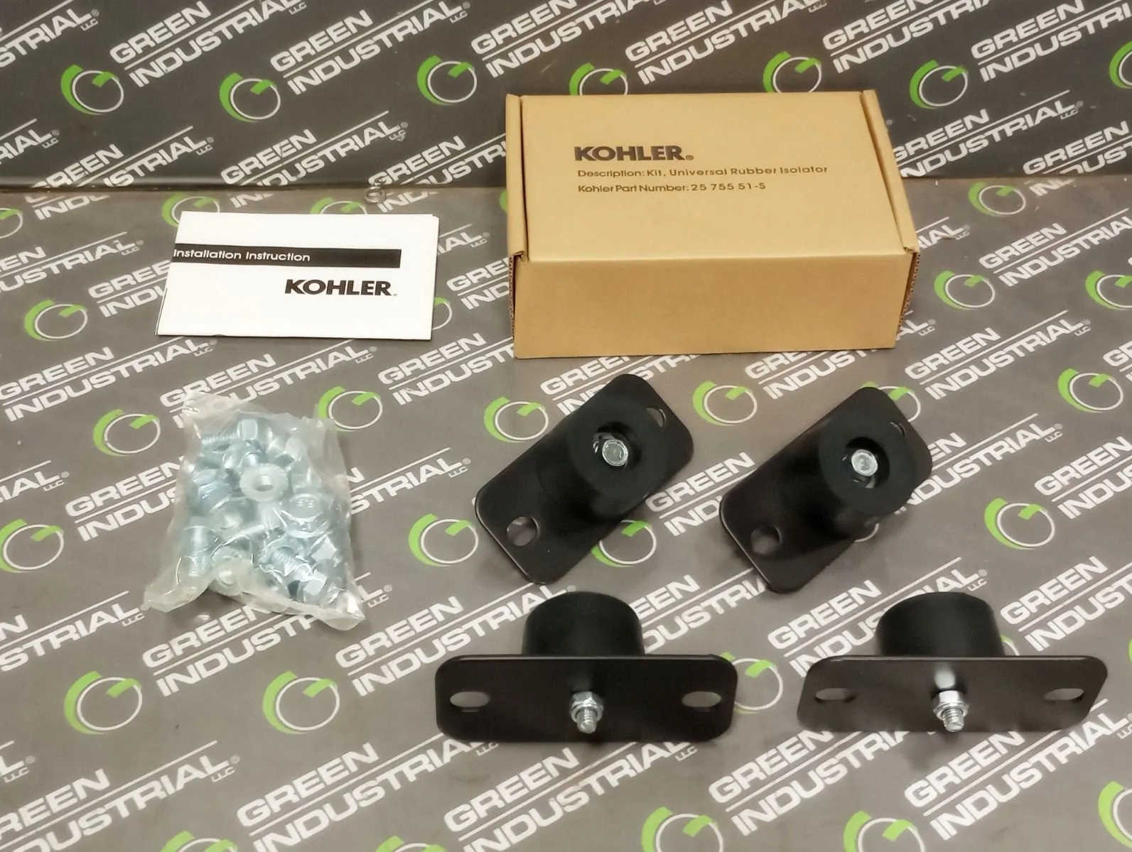 Kohler 25 755 51-S Universal Rubber Isolator Kit GEN50 PRO37 PRO64 PRO90 New NIB