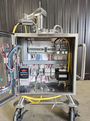 Used 10 Gallon Feldmeier Tank (Vessel), 316 Stainless Steel, with Mixer