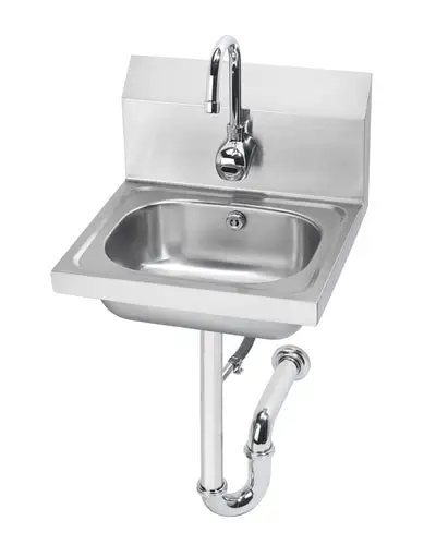 Krowne HS-12 Wall Mount Commercial Touchless Hand Sink w/ 14"L x 10"W x 6"D Bowl, Gooseneck Faucet