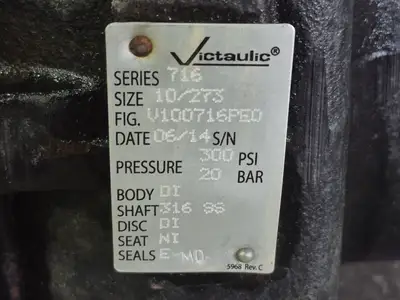 Used 2014 VICTAULIC 716 Valves/Fittings British Columbia CA | Lenmark #368499