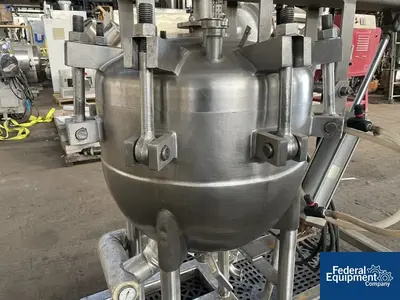 USED Lee Industries 20 Gal Lee Double Motion Reactor, 316L S/S, 150/90#