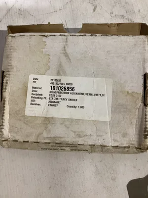 ACCUSHIM D.015 Stainless Slotted Shim Stock 5” x 5” x .015” -60pcs NIB