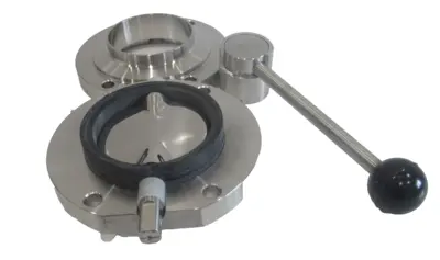 NEW ALFA LAVA LKB-2 WELD/WELD-DN65-EPDI 304L BUTTERFLY VALVE KIT W/HANDLE