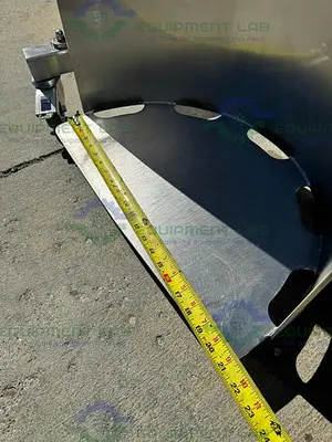 USED PALAMATIC PALPHARMA TIP AIR OPERATED PORTABLE DRUM TILTER / LIFT SWL 100 KG