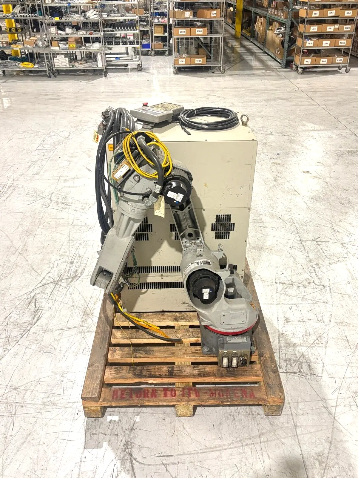 Used YASKAWA UP6 ROBOT CONTROLLER SYSTEM, TEACH PENDANT, CABLES Robot Parts | Maverick Industrial Sales #1104140