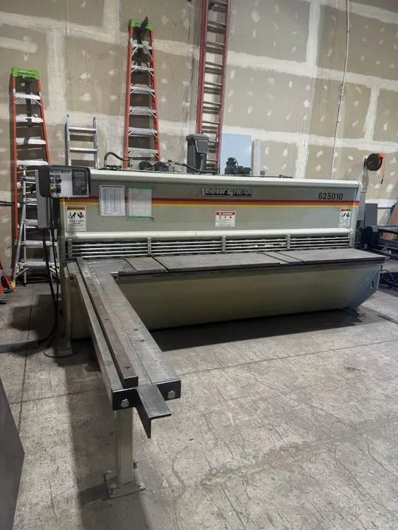 Used 2001 ACCURSHEAR 625010 Power Squaring Shears (Inch) Oregon US | Fahey Machinery Co., Inc. #866187