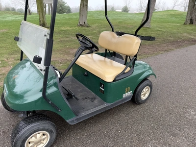 (1) 2014 E-Z-Go golf cart with a Kawasaki gas engine, does not include Club canopy or ball washer, f...