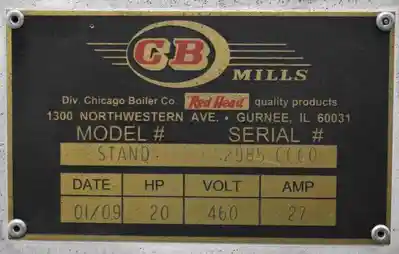 USED CB MILLS FDD-611