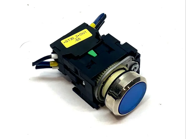 Used SIEMENS BLUE 22MM ILLUMINATED PUSHBUTTON 1NO/1NC 120V Relays & Switches Michigan US | Maverick Industrial Sales #1092254