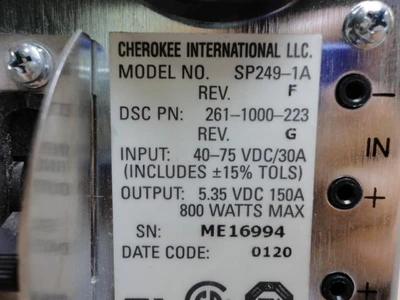 Used CHEROKEE INTERNATIONAL _UNKNOWN_ AC/DC Power Supplies | OCO Industrial #1644084