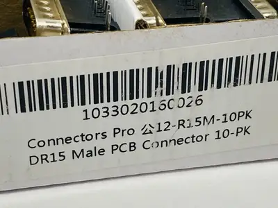 USED CONNECTORS PRO CONNECTORS PRO 12-R15M-10PK DR15