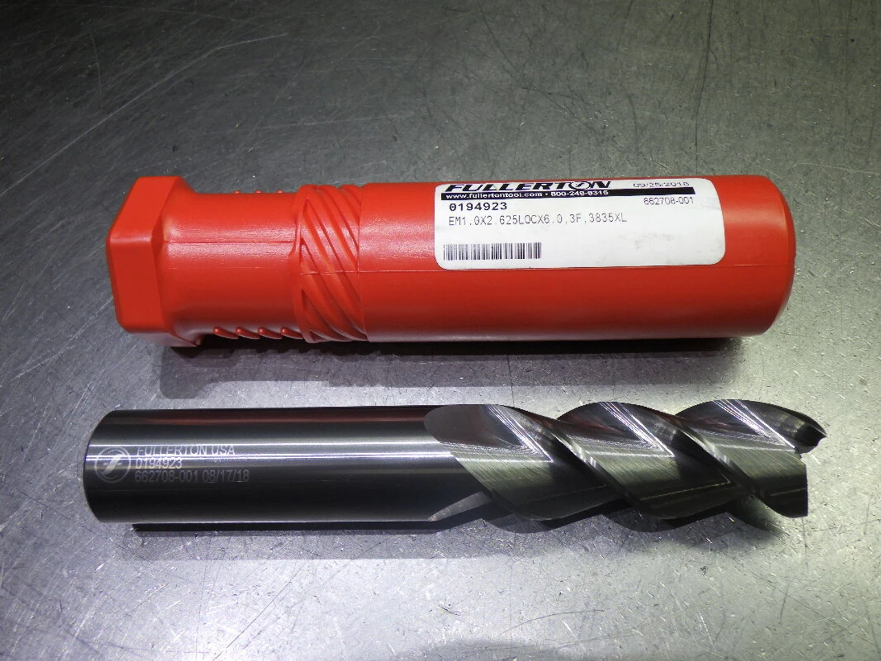 Fullerton 1" 3 Flute Carbide SQ Endmill 1" Shank 0194923 (LOC2688B)
