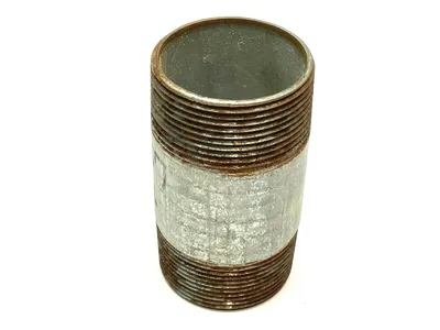 Rigid Conduit Nipple Galvanized Steel 2-3/4" Thread 5" Length - New Other