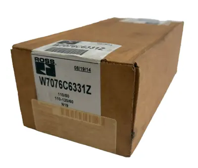 NEW ROSS CONTROLS W7076C6331Z SOLENOID VALVE 110/50 110-120/60