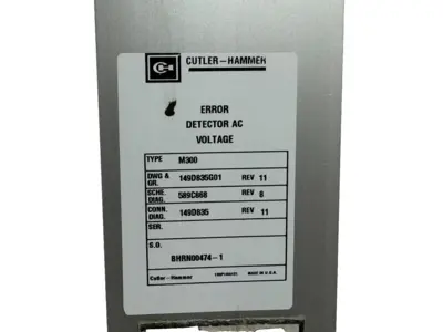 USED CUTLER HAMMER 149D835G01 AC VOLTAGE ERROR DETECTOR M300